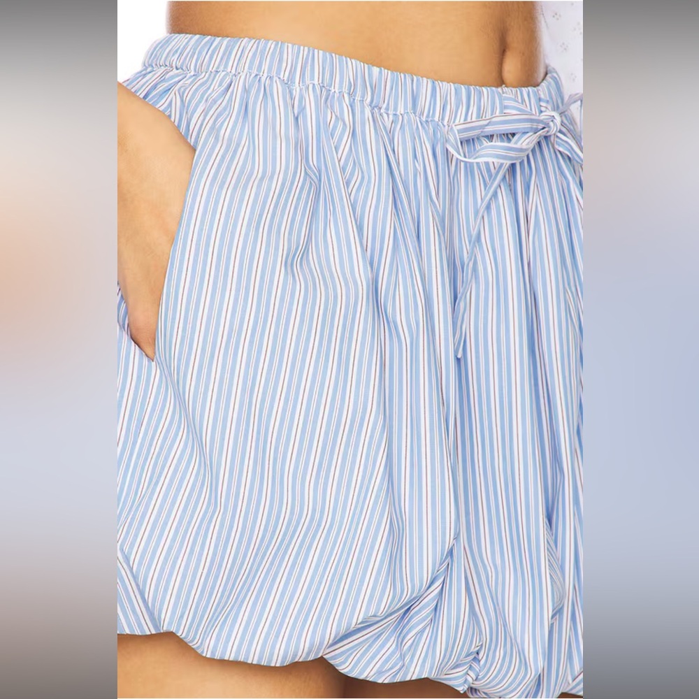 Lovers and Friends Ayla Mini Skirt in Blue Stripe, s - Picture 5 of 5
